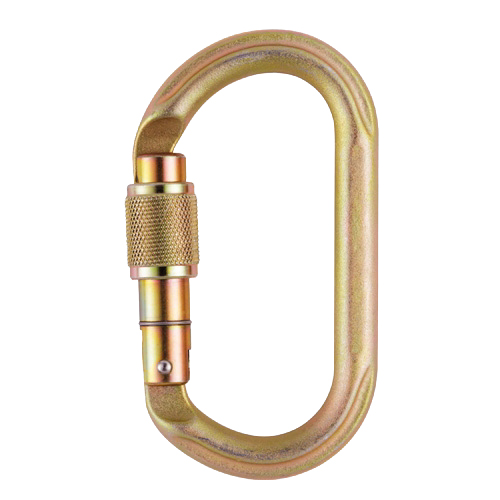 Стальной овальный карабин OXAN SCREW-LOCK