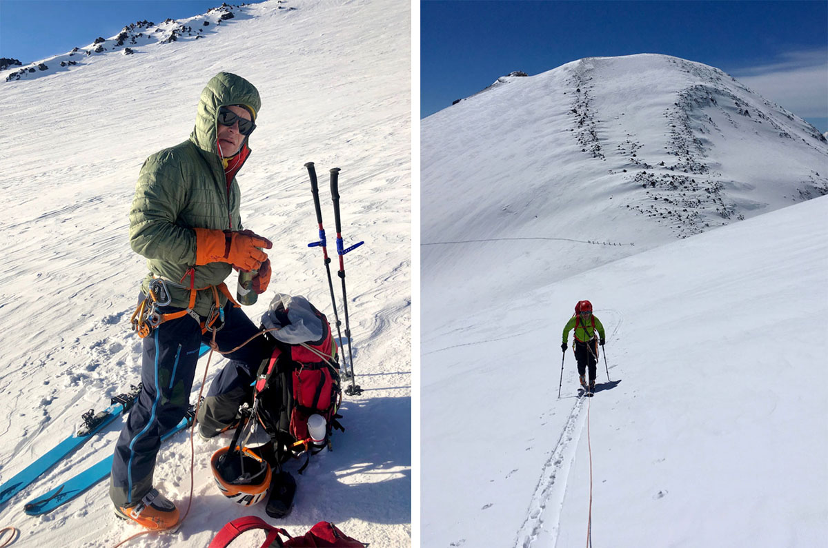 Восхождение на Эльбрус с лыжами в июне