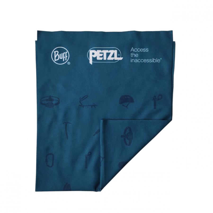 Банадана фирмы Buff с логотипом Petzl синяя PETZL