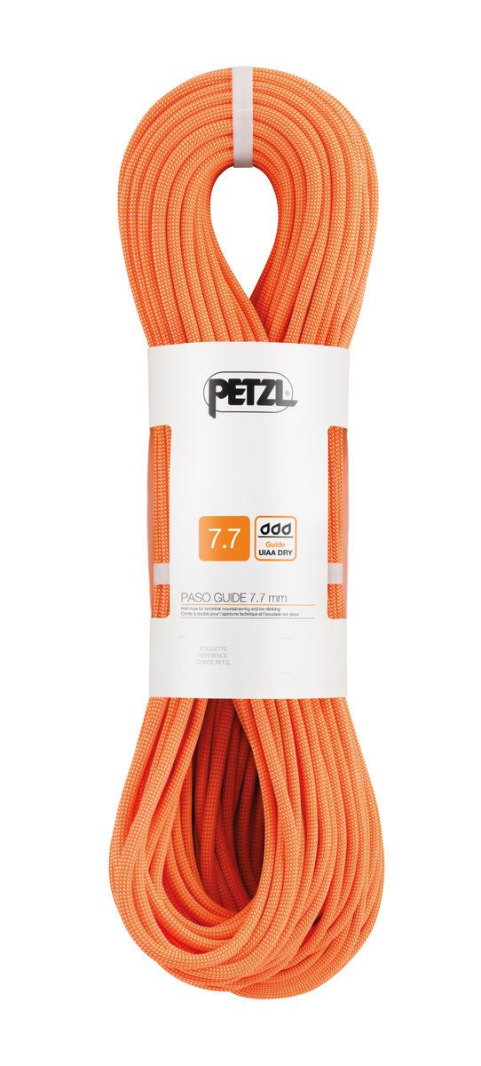 Двойная динамическая веревка PETZL PASO GUIDE 7.7 mm оранжевая PETZL
