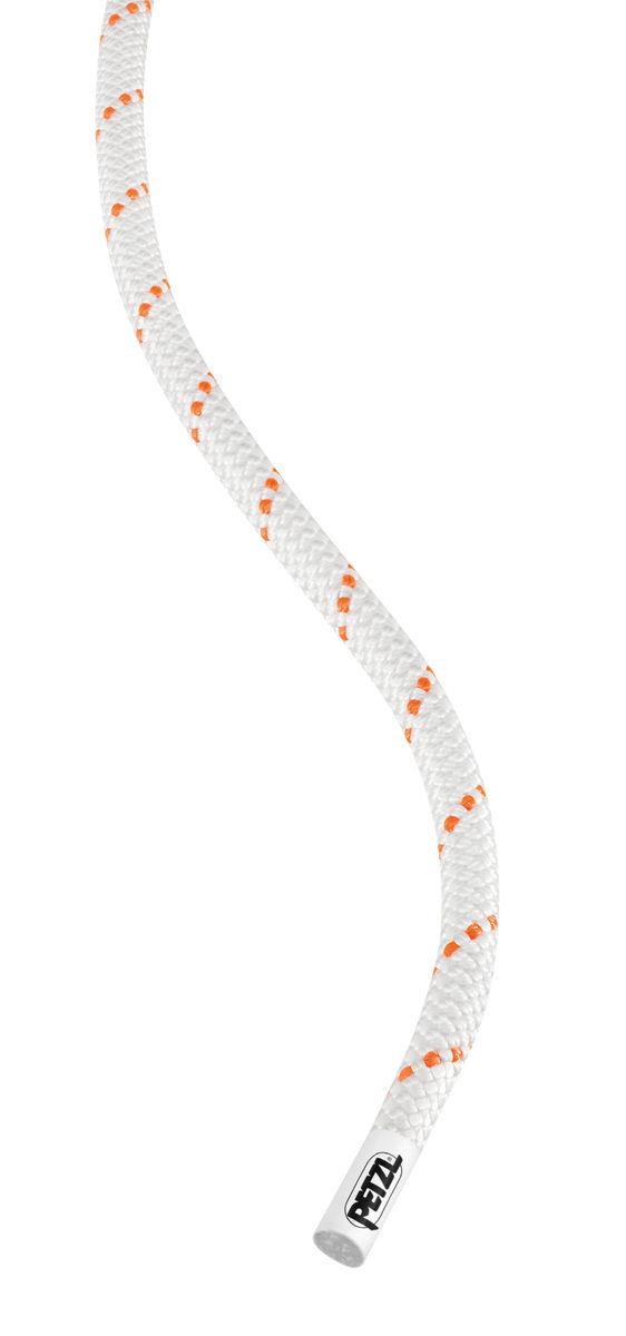 Полу-статическая веревка PUSH 9 мм в белом цвете  PETZL