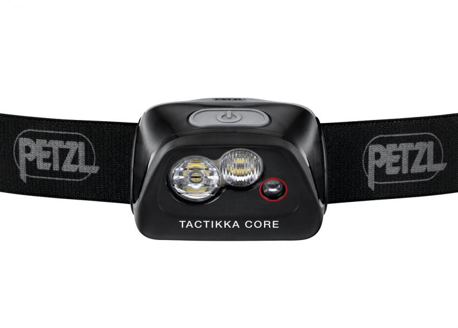 Перезаряжаемый фонарь Tactikka Core вид спереди PETZL