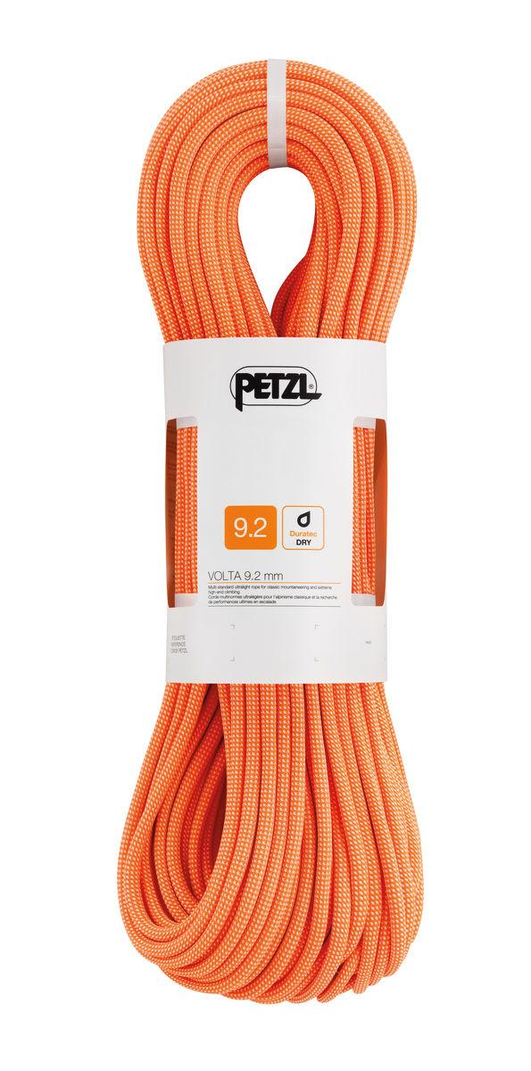 Динамическая веревка оранжевая VOLTA 9,2 мм PETZL