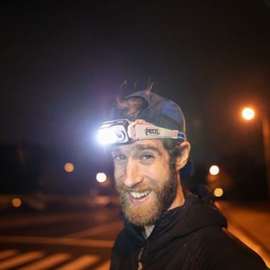 Trail running outdoor with the SWIFT headlamp, Quebec, Canada